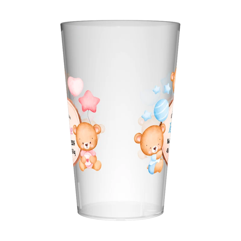 Gobelet personnalisé Naissance Ours & Jumeaux