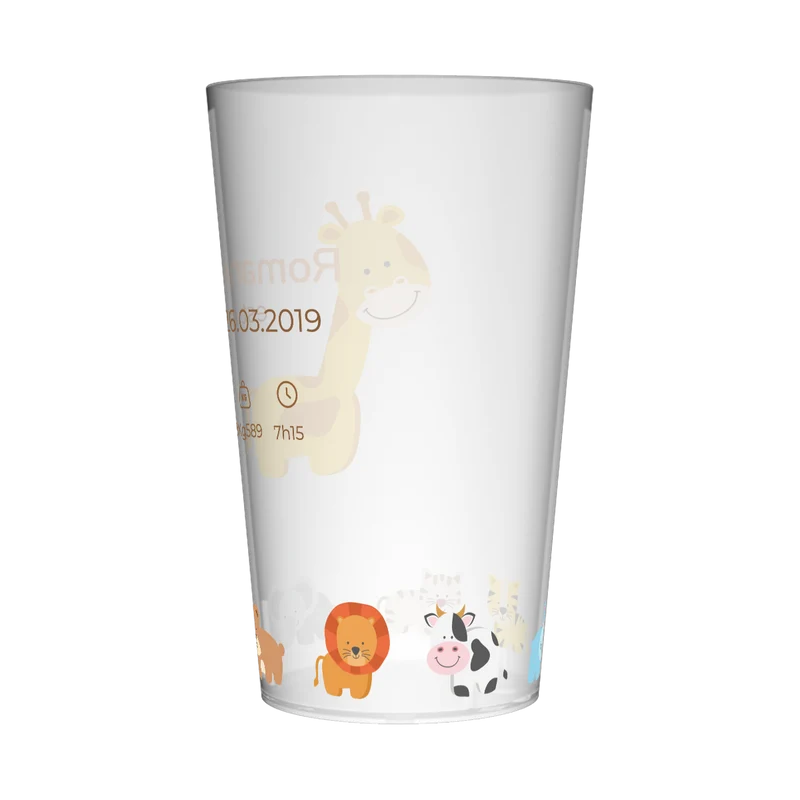 Gobelet personnalisé Naissance Animaux