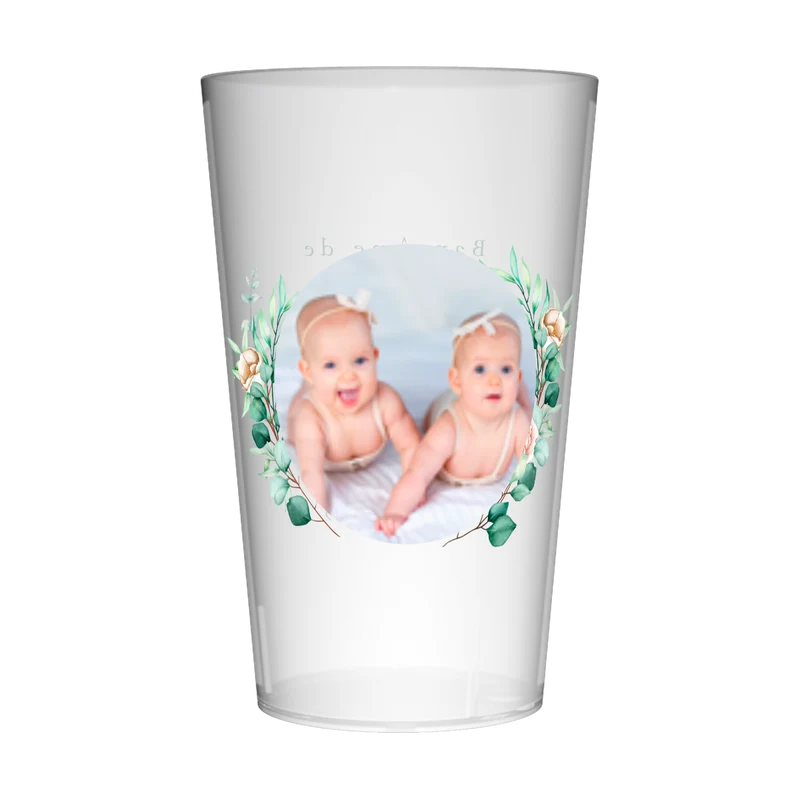 Gobelet personnalisé Baptême Photo Jumeaux