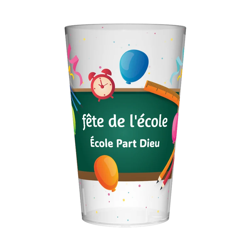Gobelet personnalisé Fête des écoles Tableau