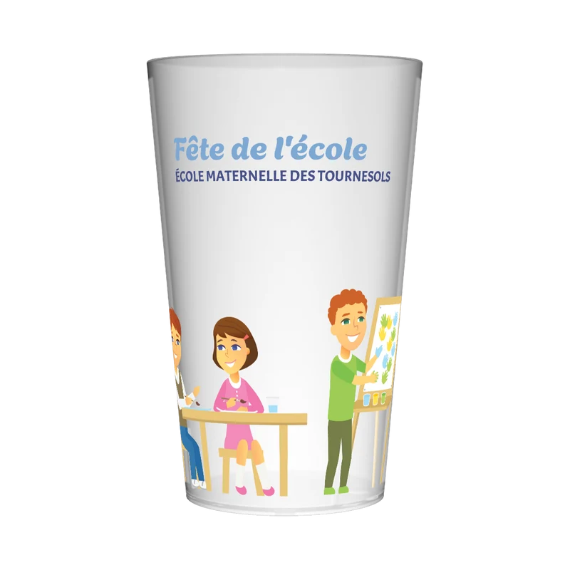 Gobelet personnalisé Fête des écoles Peintre