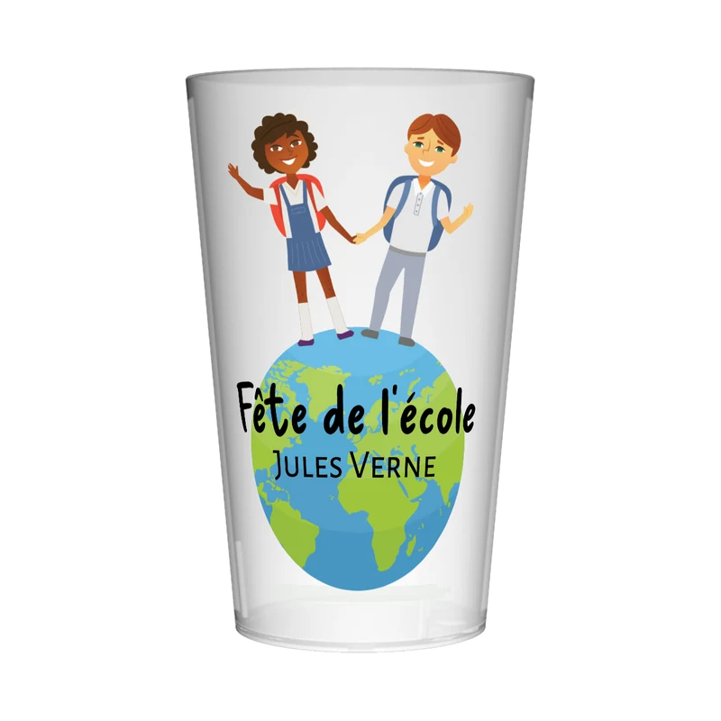 Gobelet personnalisé Fête des écoles Planète