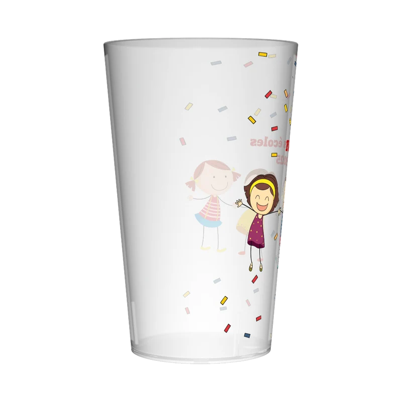Gobelet personnalisé Fête des écoles Confettis