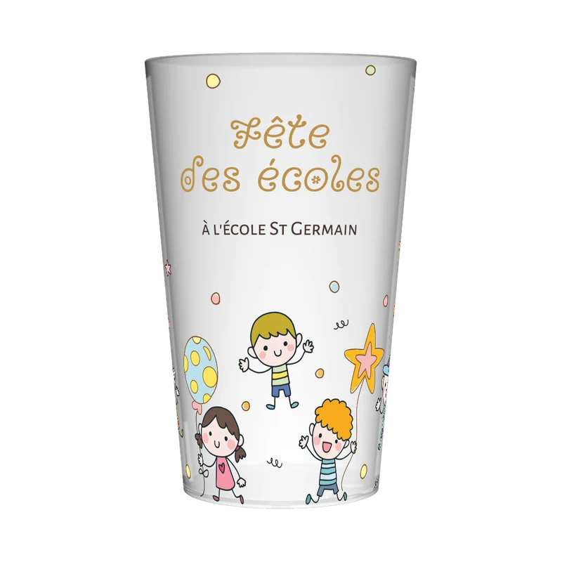 Gobelet personnalisé Fête des écoles Ballons