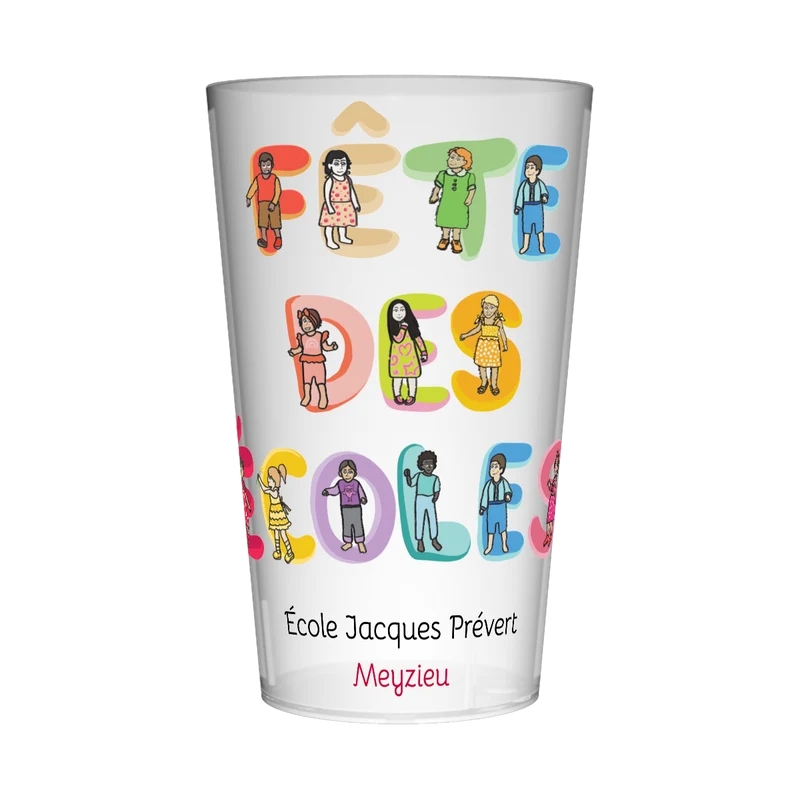 Gobelet personnalisé Fête des écoles Bulles