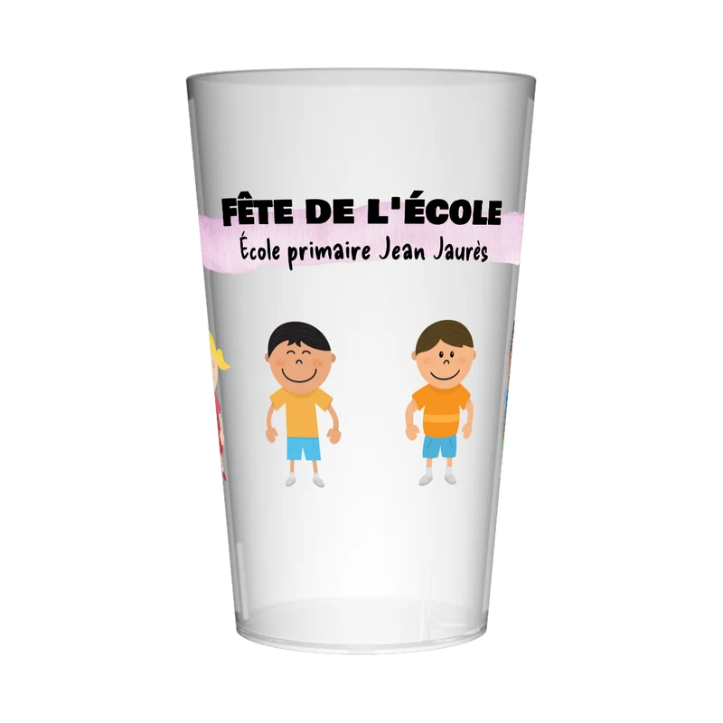 Gobelet personnalisé fête des écoles Elèves