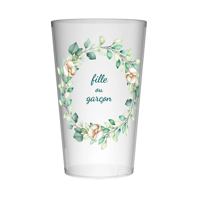 Gobelet personnalisé Gender Reveal Couronne