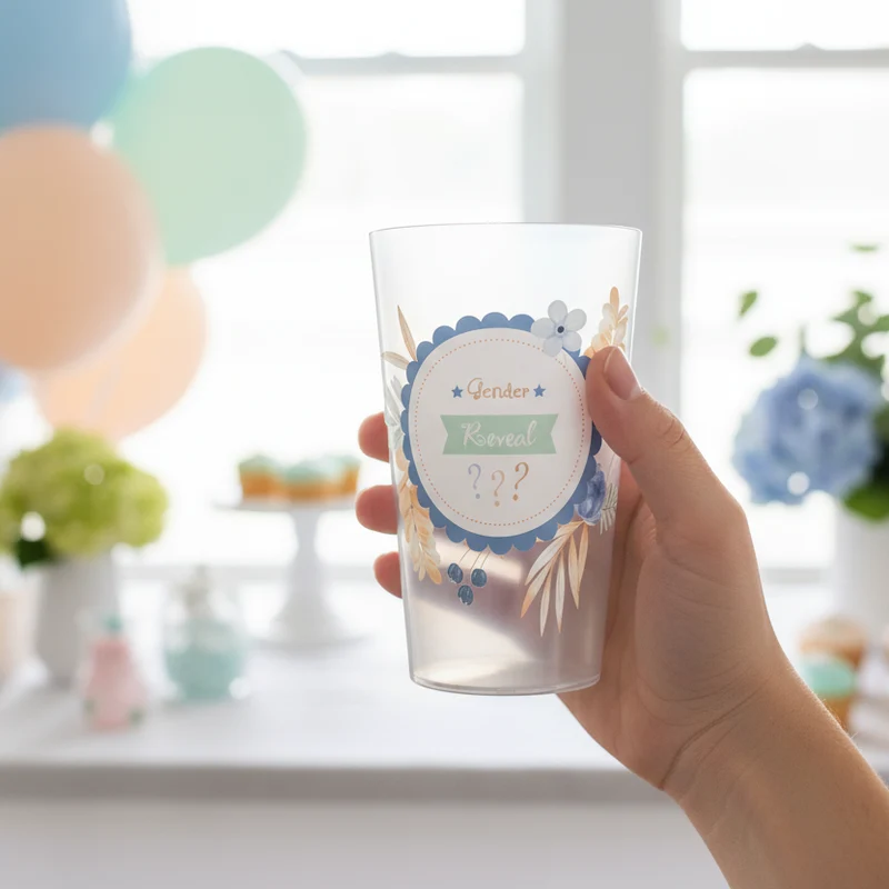 Gobelet personnalisé Gender Reveal Champêtre