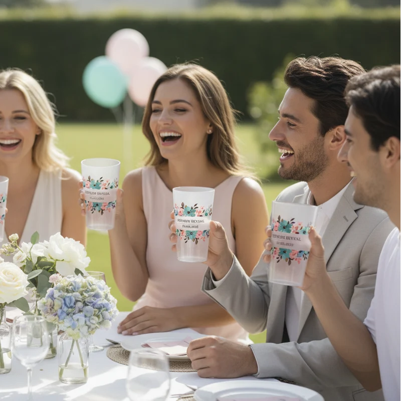 Gobelet personnalisé Gender Reveal Florale