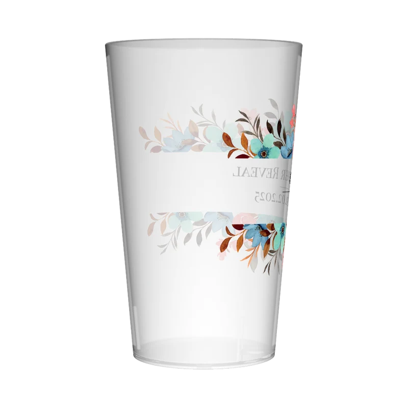 Gobelet personnalisé Gender Reveal Florale