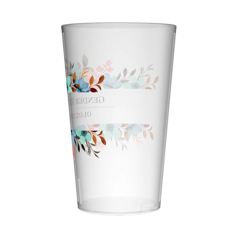 Gobelet personnalisé Gender Reveal Florale