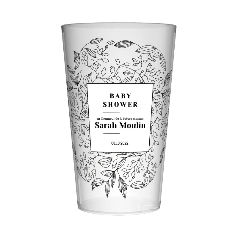 Gobelet personnalisé Baby Shower Dessin