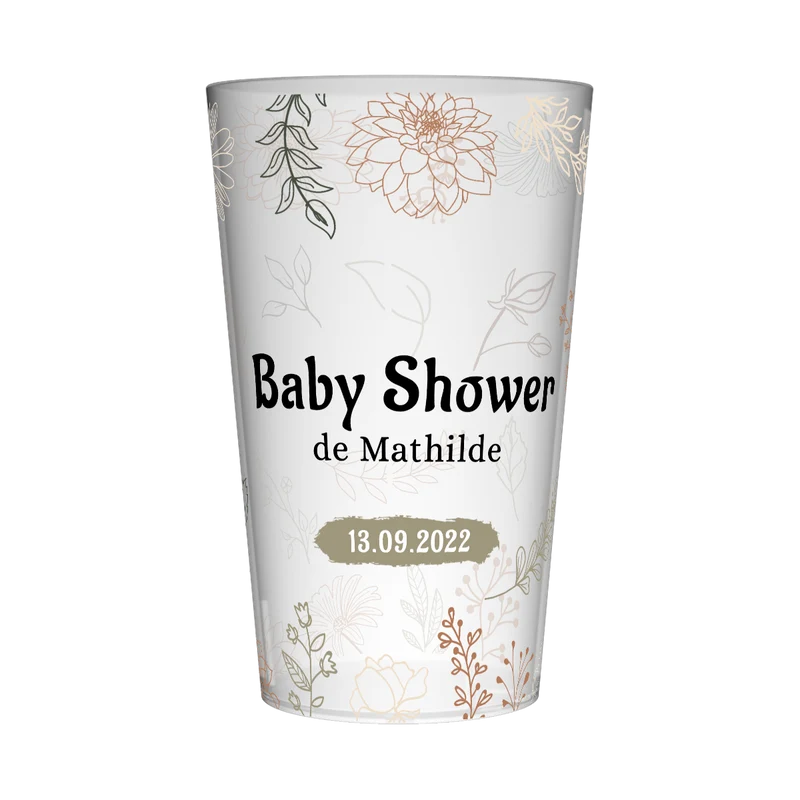 Gobelet personnalisé Baby Shower Champêtre
