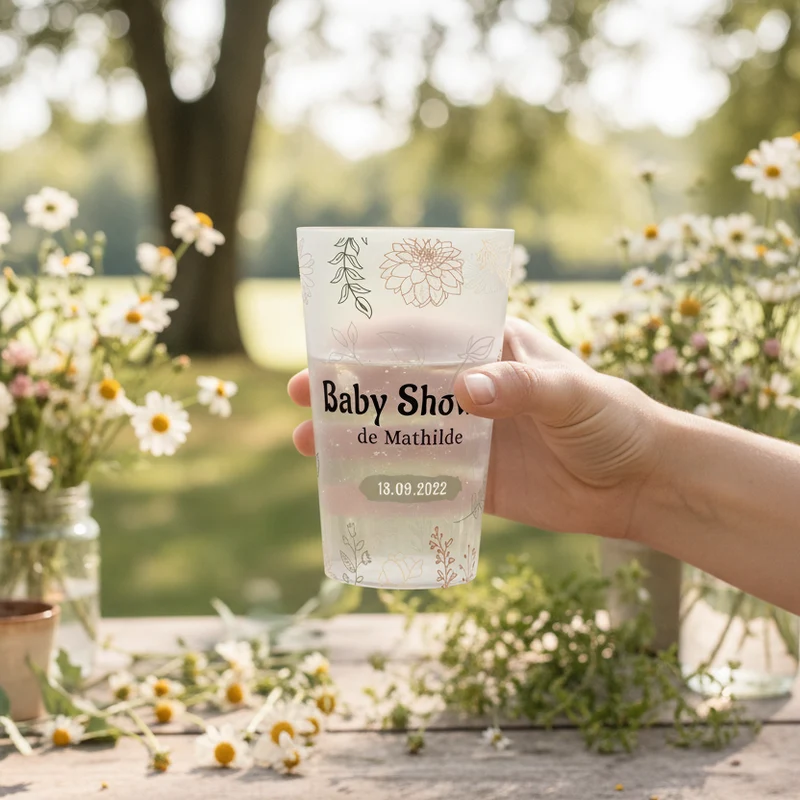 Gobelet personnalisé Baby Shower Champêtre