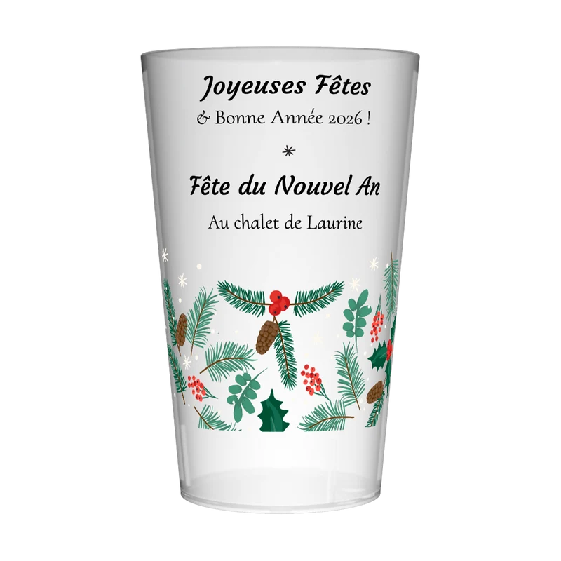 Gobelet personnalisé Nouvel An Hiver