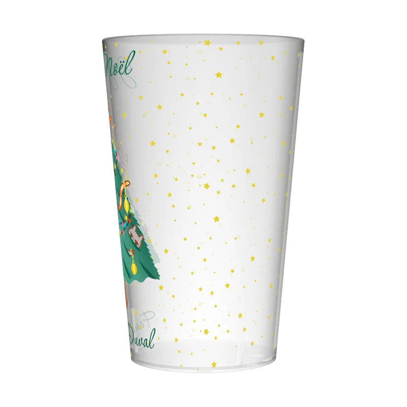 Gobelet personnalisé Noël Bouteille Sapin