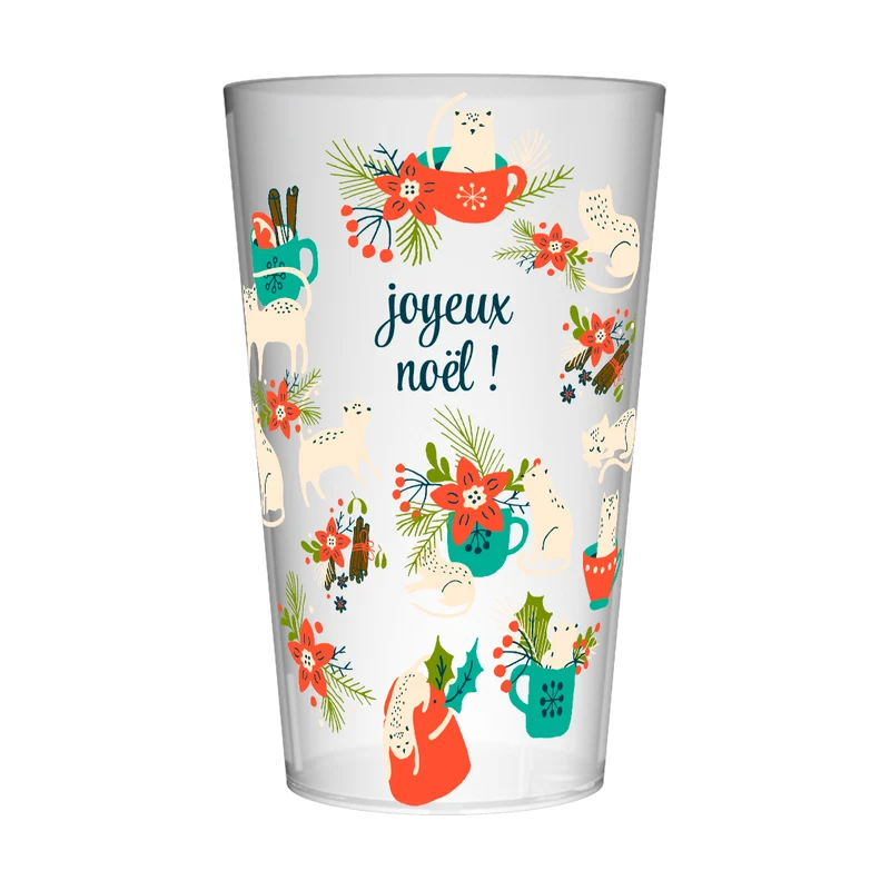 Gobelet personnalisé Noël Chat
