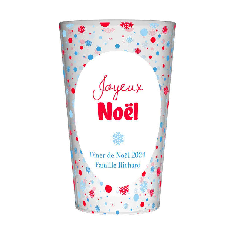Gobelet personnalisé Noël Neige