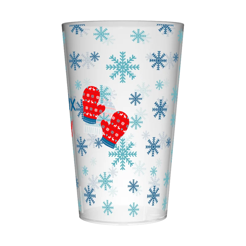 Gobelet personnalisé Noël Flocons