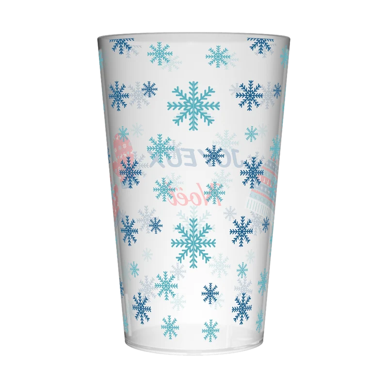 Gobelet personnalisé Noël Flocons