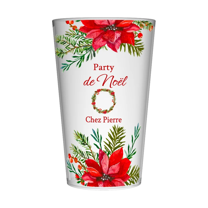 Gobelet personnalisé Noël Mélange Floral