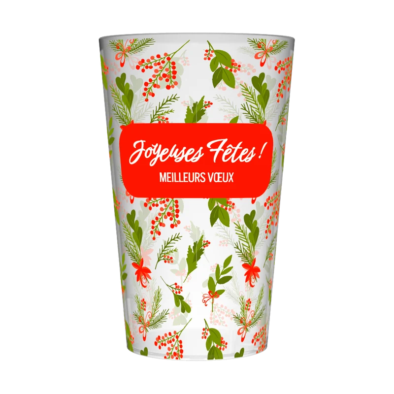 Gobelet personnalisé Noël Rouge & Vert