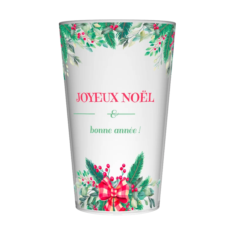 Gobelet personnalisé Noël Houx
