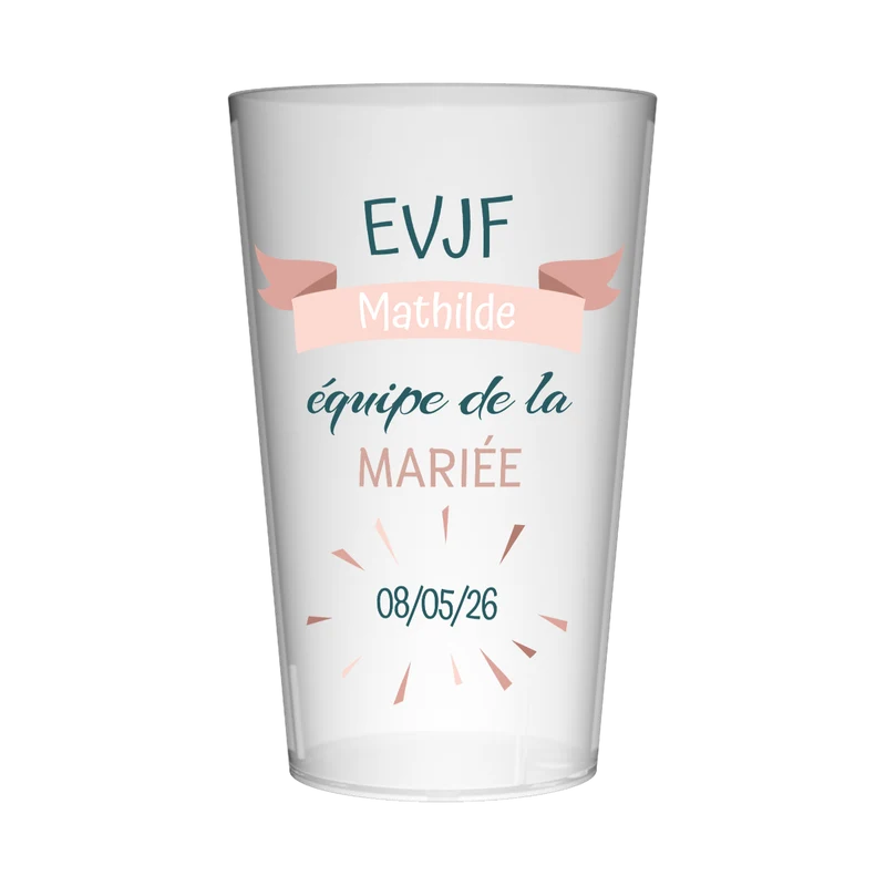 Gobelet personnalisé pour EVJF Team