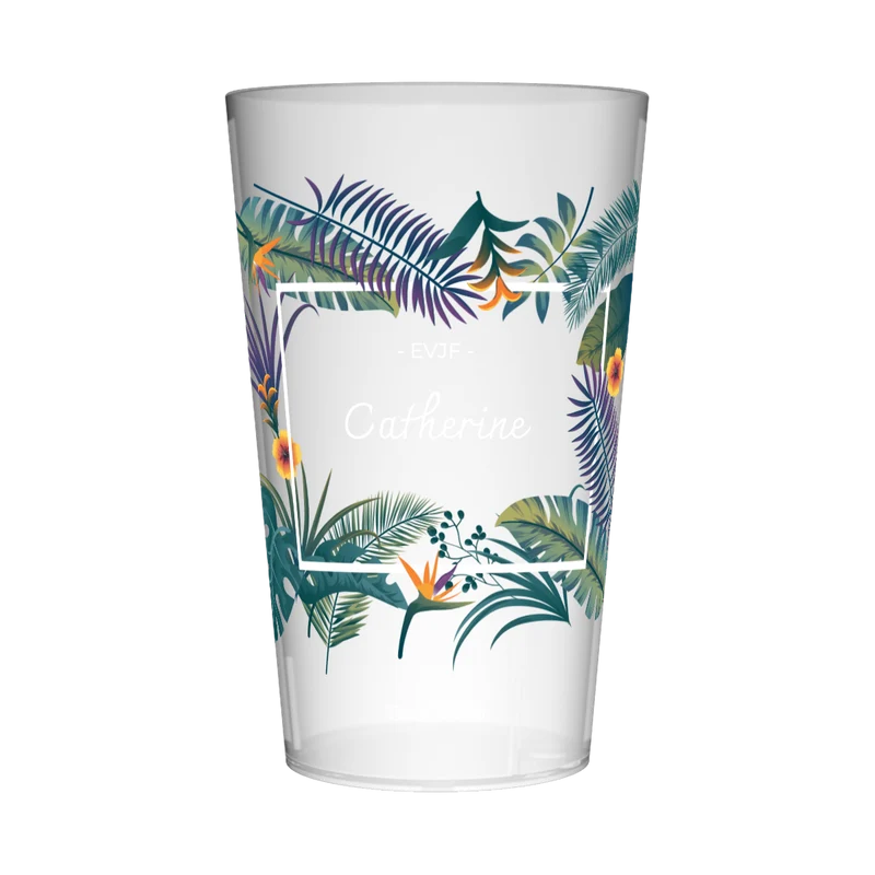Gobelet personnalisé pour EVJF Tropical