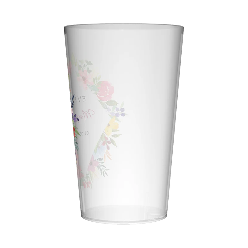 Gobelet personnalisé pour EVJF Losange de fleurs