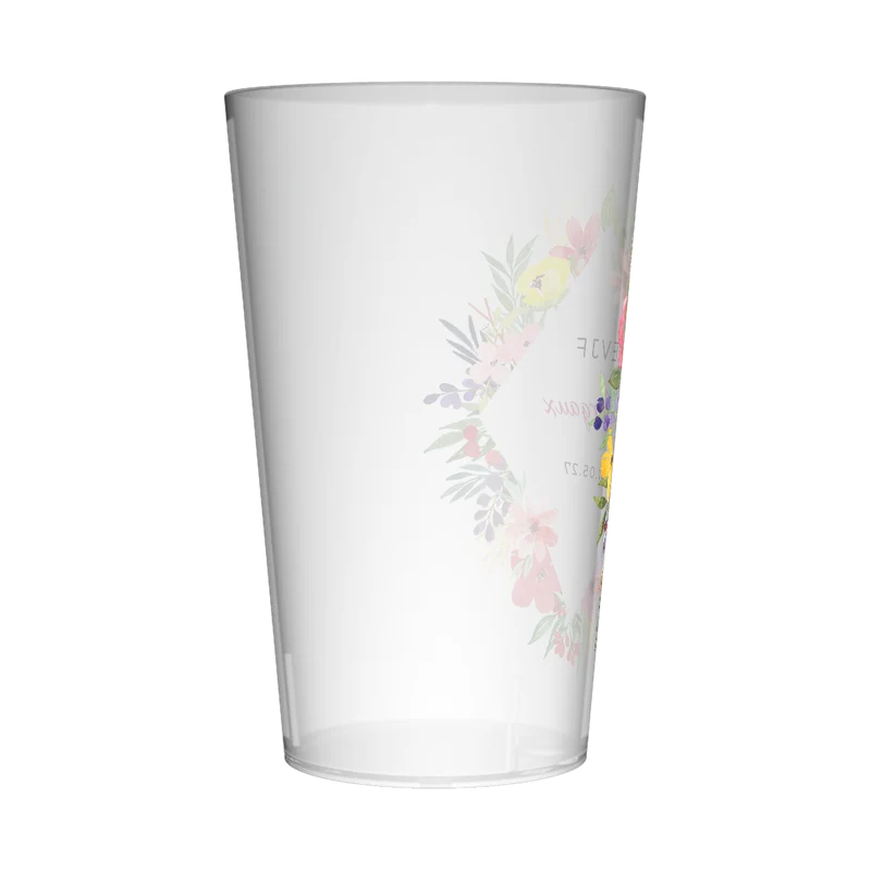 Gobelet personnalisé pour EVJF Losange de fleurs