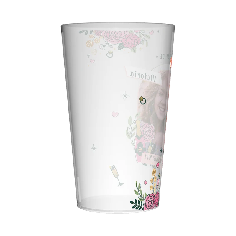 Gobelet personnalisé pour EVJF Photo & Champagne