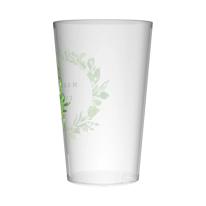Gobelet personnalisé pour EVJF Couronne de feuilles