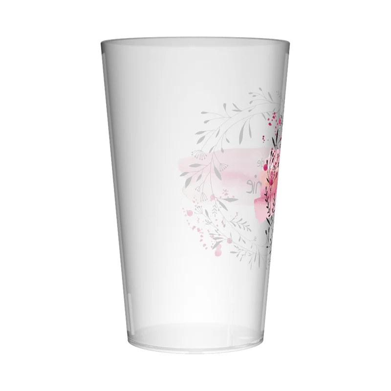 Gobelet personnalisé pour EVJF Couronne & Fleurs Noires