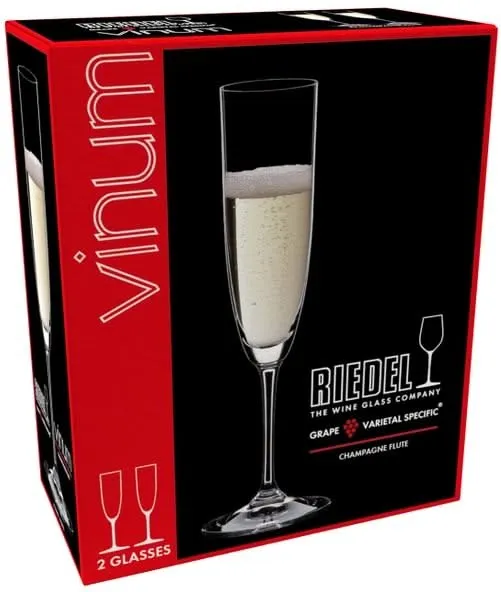 Ensemble de verres a vin Riedel - Verres a champagne - Vinum - 160 ml - 2 pièces