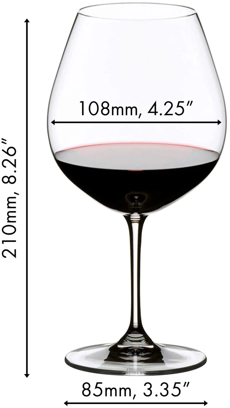 Ensemble de verres a vin Riedel - Verres a vin rouge - Vinum - 700 ml - 2 pièces