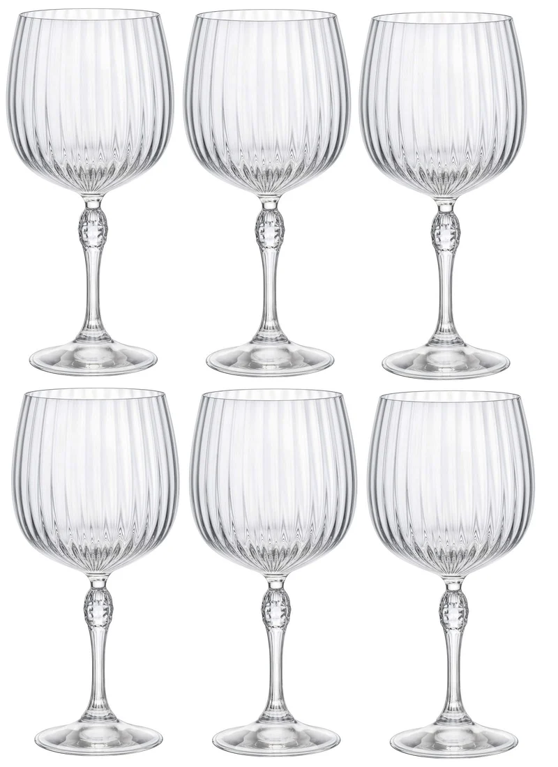 Set de verres a gin tonic Bormioli Rocco - Gobelet - America - 740 ml - 6 pièces