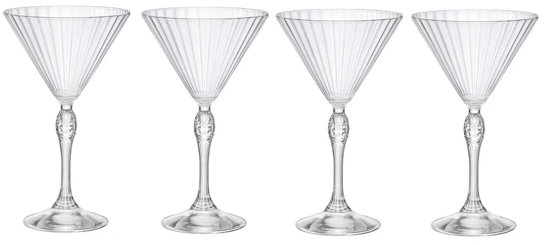 Ensemble de verres a martini Bormioli Rocco - America 20's - 240 ml - 4 pièces