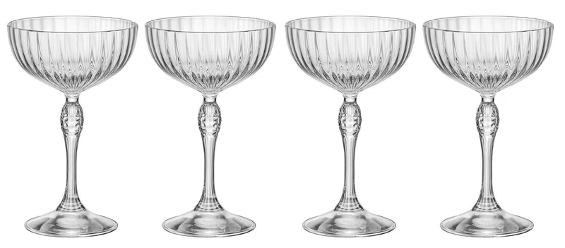 Set de verres à cocktail Bormioli Rocco - America 20's - 220 ml - 4 pièces