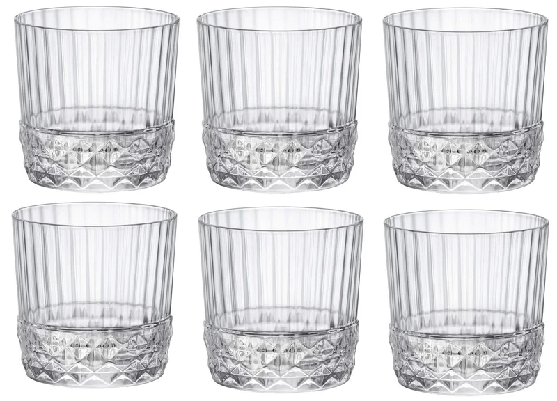 Set de verres a whisky Bormioli Rocco - Gobelet - America20s - 300 ml - 6 pieces