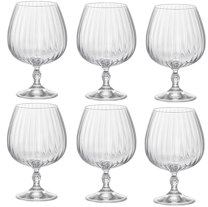 Set de verres à cognac Bormioli - Verres à brandy - America20s - 650ml - 6 pièces
