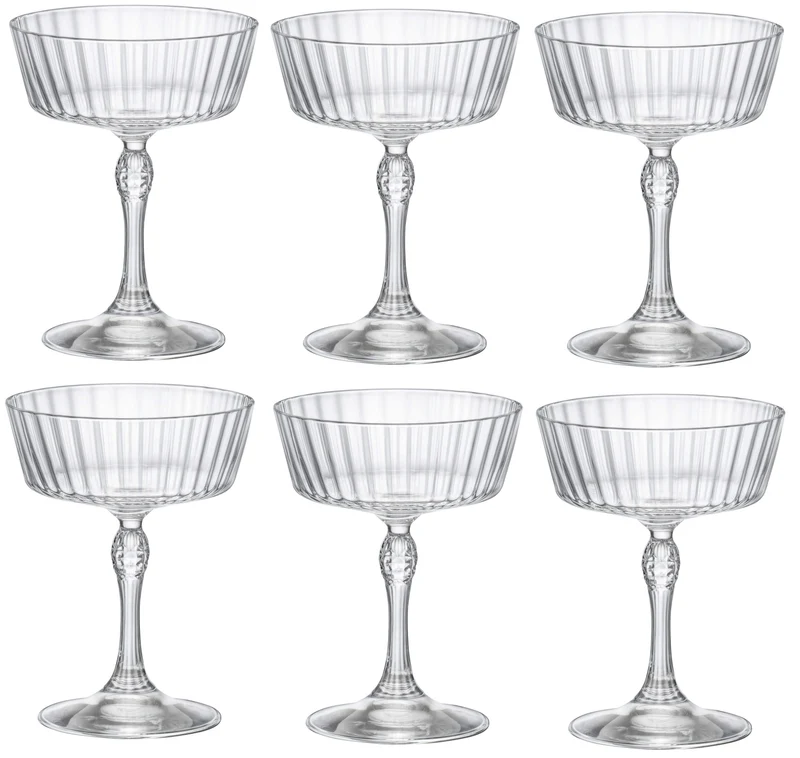 Set de verres a cocktail Bormioli Rocco - Coupe - America20s - 270 ml - 6 pièces