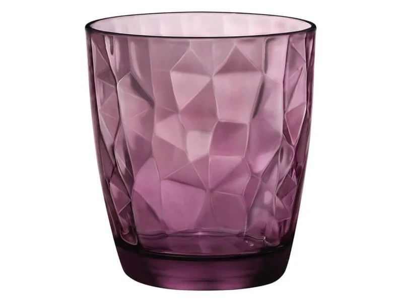 Ensemble de verres a eau Bormioli Rocco - Violet - Diamond - 300 ml - 6 pièces