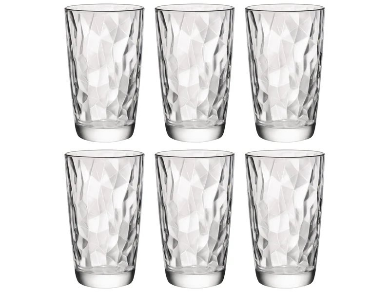 Set de verres a long drink Bormioli Rocco - Cocktail - Diamond - 47cl - 6 pièces