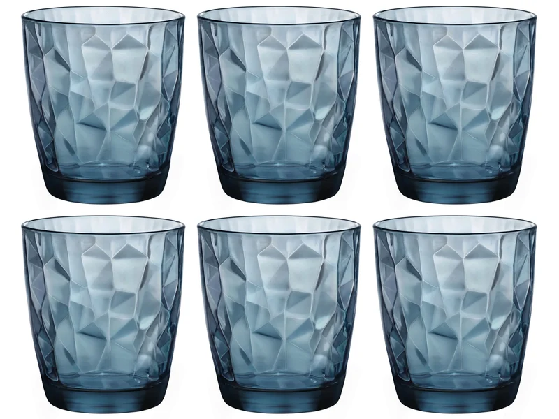 Set de verres a eau Bormioli Rocco - Gobelets - Diamond - 390 ml - 6 pièces