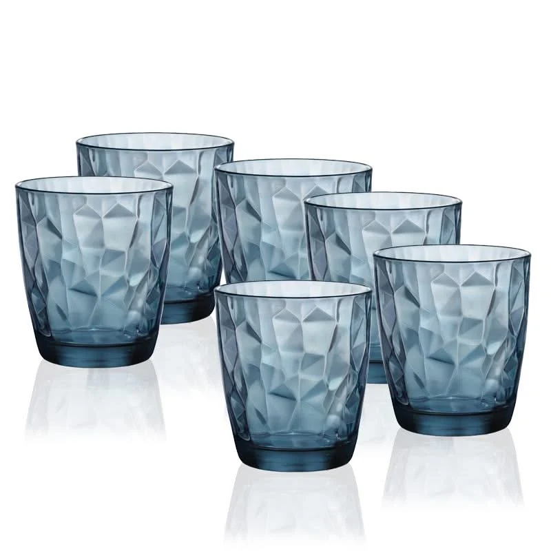 Set de verres a eau Bormioli Rocco - Gobelets - Diamond - 390 ml - 6 pièces