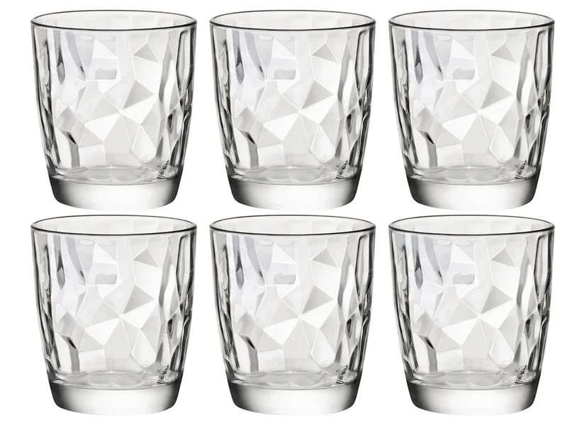 Ensemble de verres a eau Bormioli Rocco - Gobelet - Diamond - 390 ml - 6 pieces