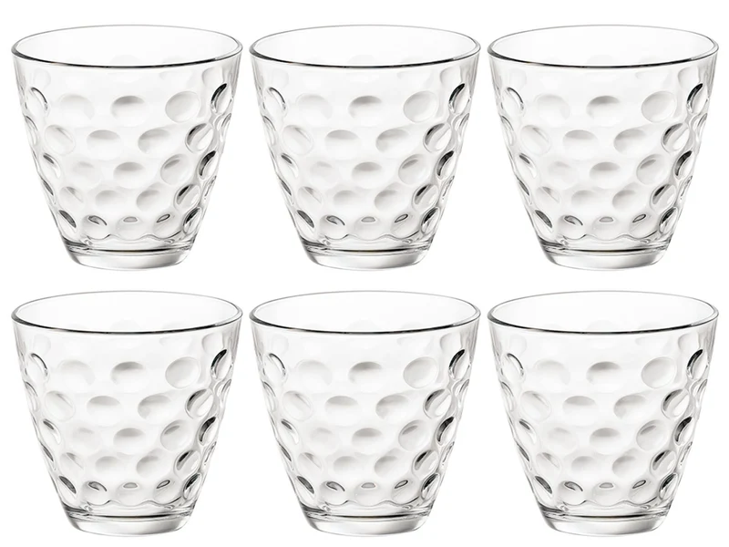 Ensemble de verres a eau Bormioli Rocco - Gobelets - Dots - 250 ml - 6 pièces