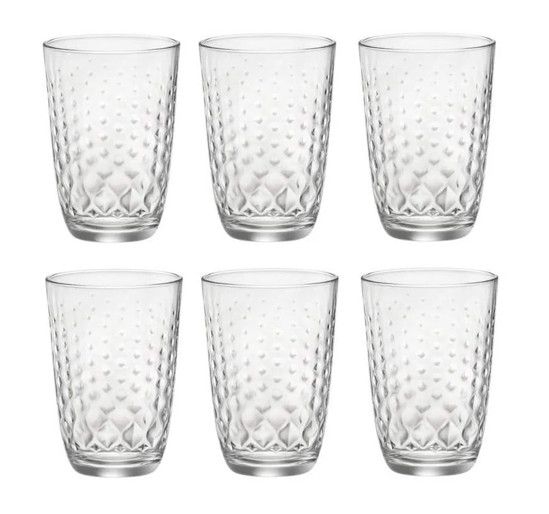 Set de verres a long drink Bormioli - Verres a eau - Glit - 39 cl - 6 pièces
