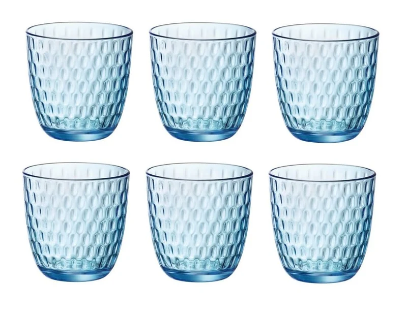 Ensemble de verres a eau Bormioli Rocco - Bleu - Slot - 290 ml - 6 pièces